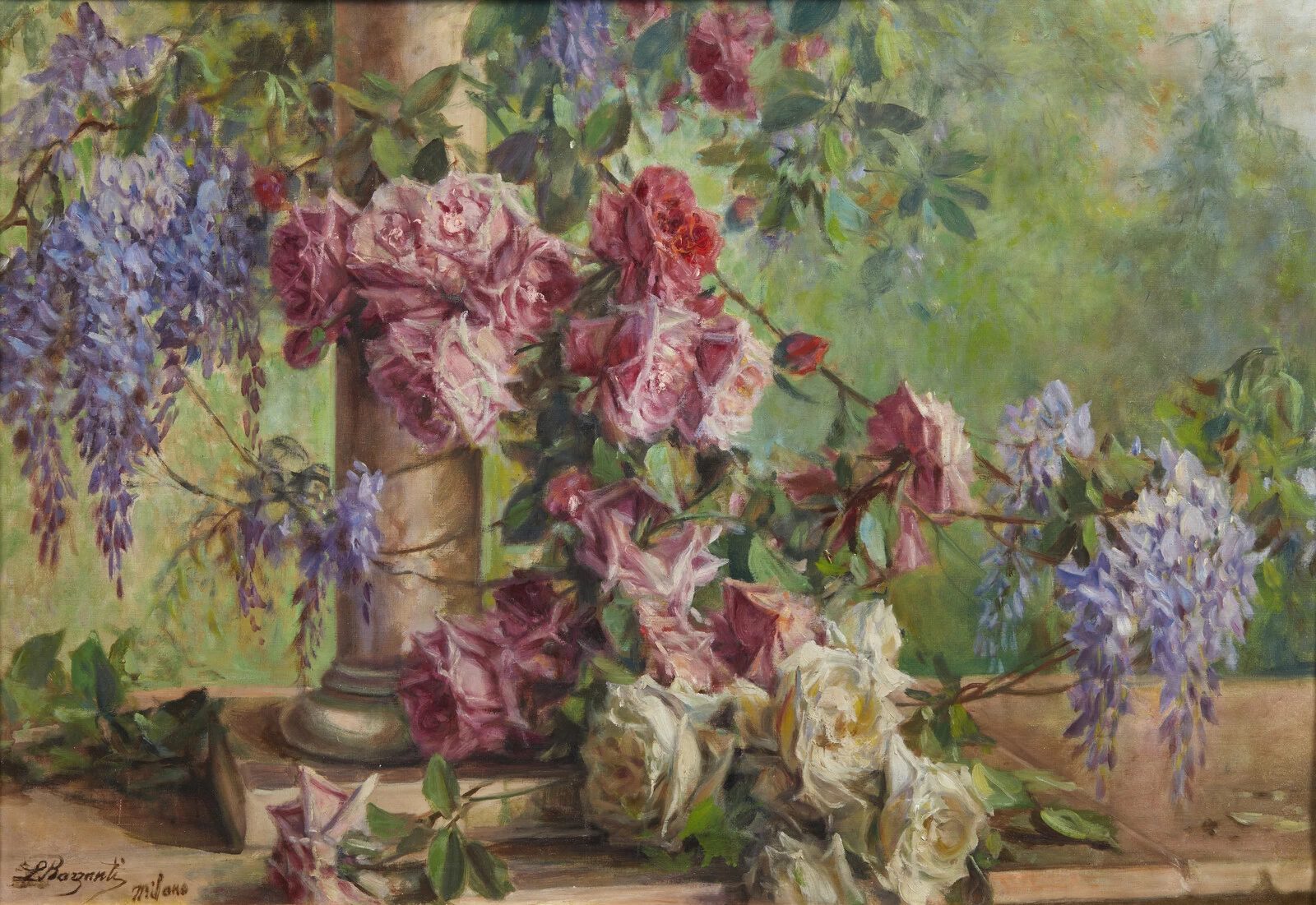 Rose e glicine